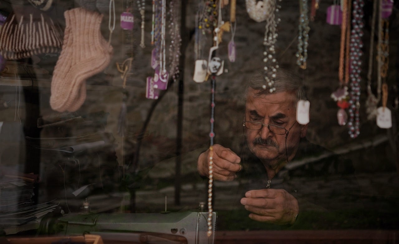 artisan jewelry studio portrait